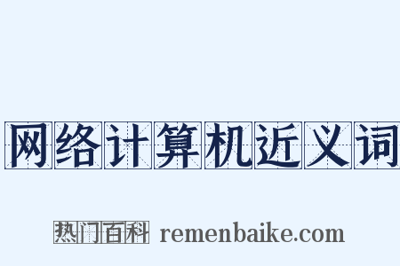 网络计算机近义词是什么意思的图片